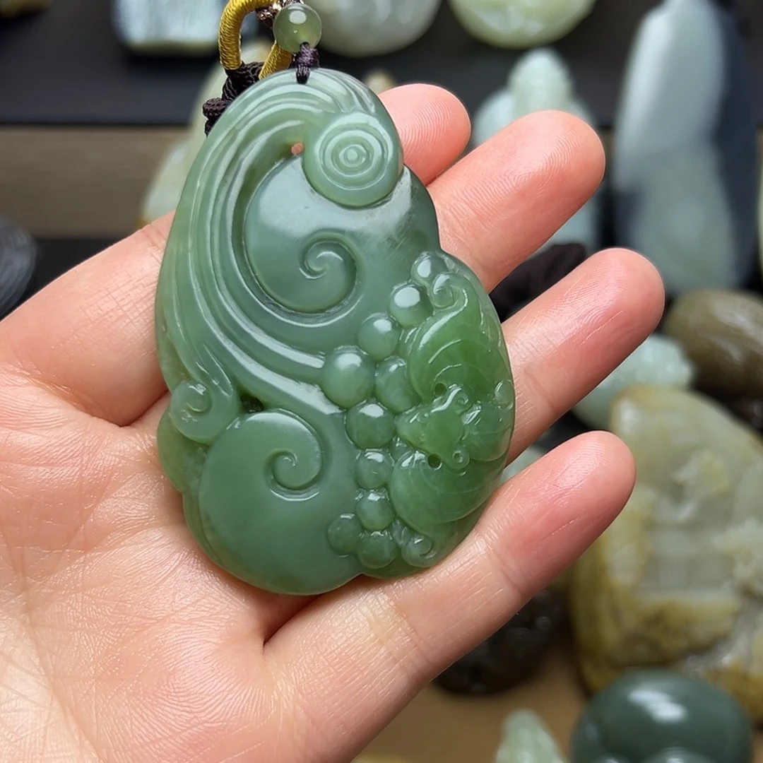 和田玉未镶嵌挂件