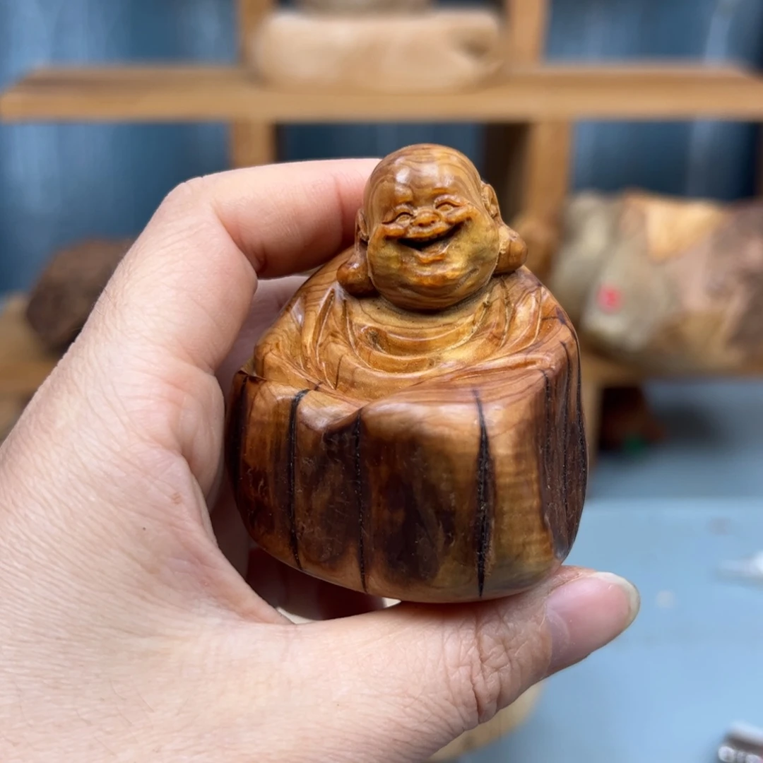 周***柏木崖柏木摆件手把件