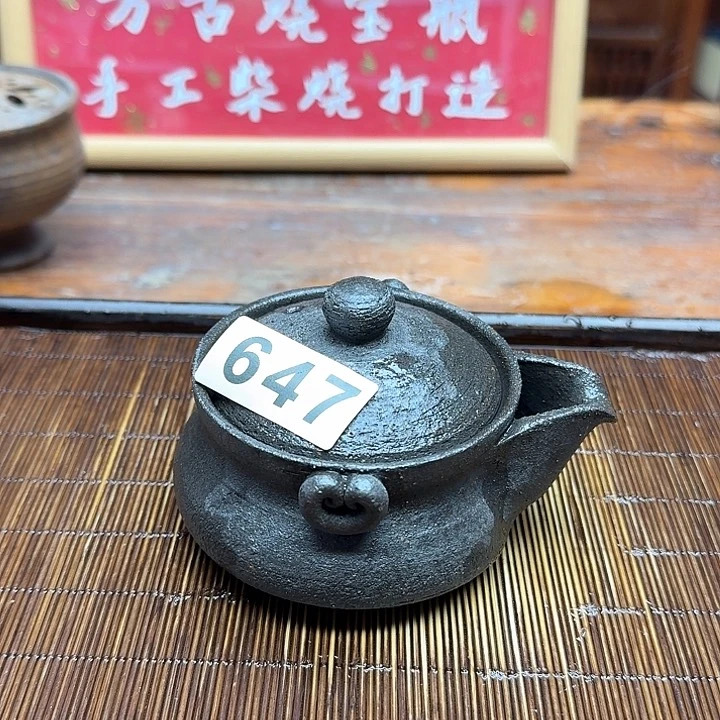 纯手工制作粗陶茶具