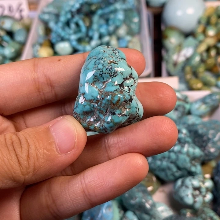 绿松石未镶嵌颈饰