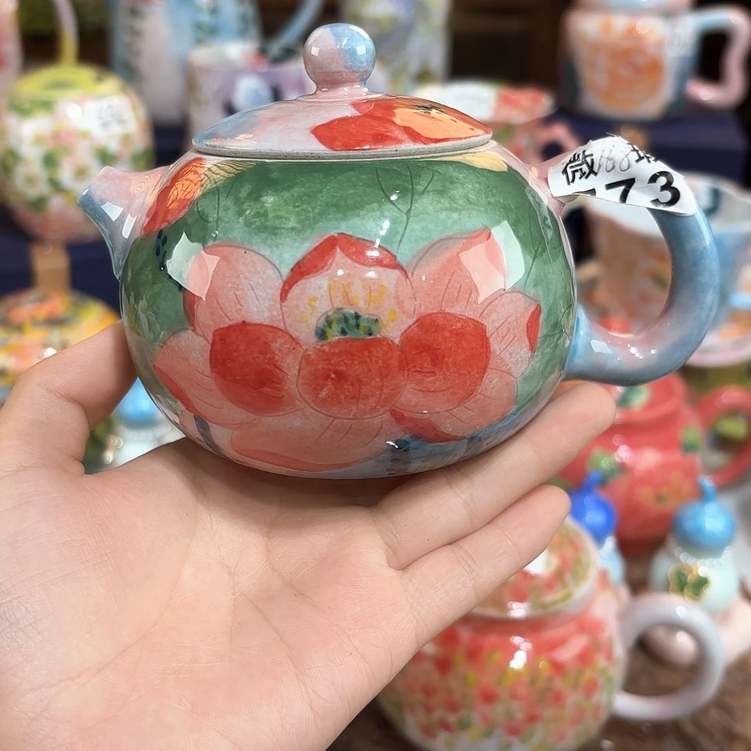 景德镇手绘高温釉下彩陶瓷茶具