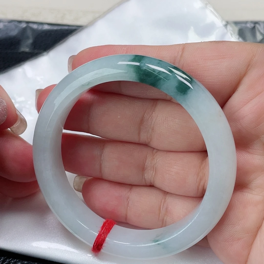 未镶嵌手镯翡翠缅甸翡翠手镯56圈