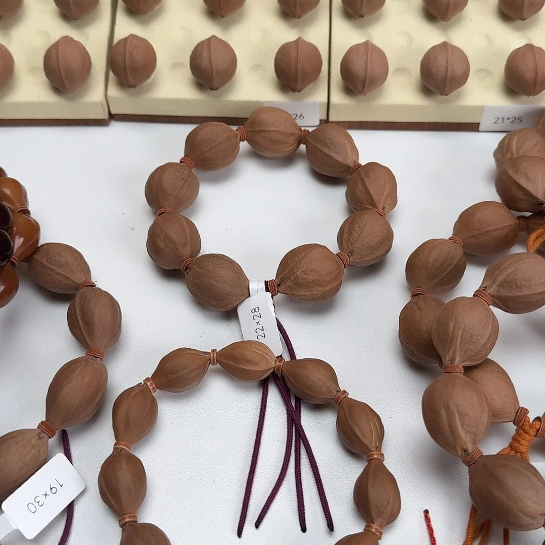 玩***样手串/手链橄榄核梅林铁核三面佛15×23