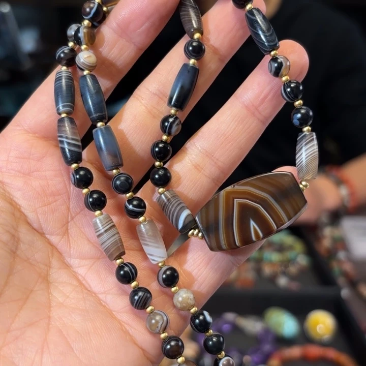 玛瑙/玉髓未镶嵌颈饰