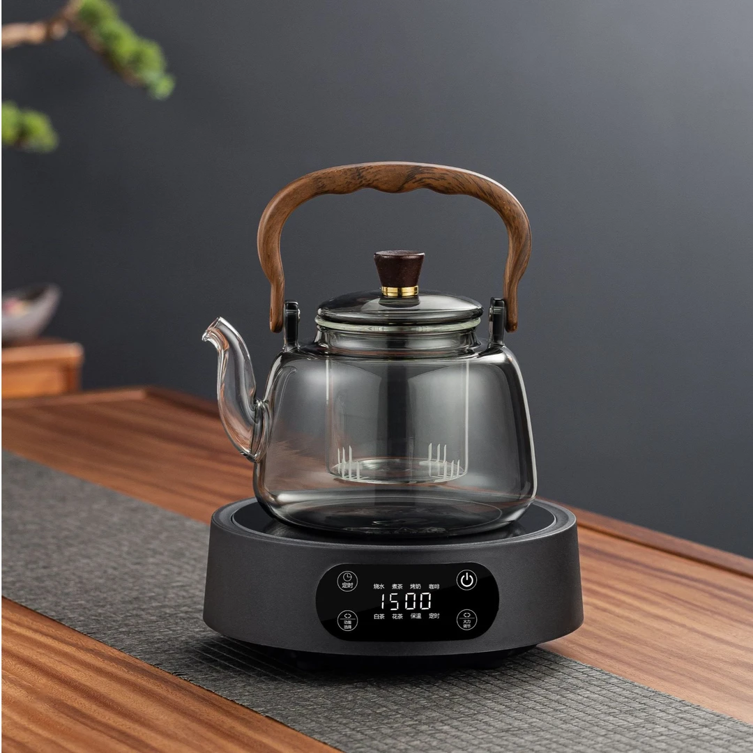 全新1500W智能电陶炉多功能煮茶器保温蒸茶煮茶花茶白茶