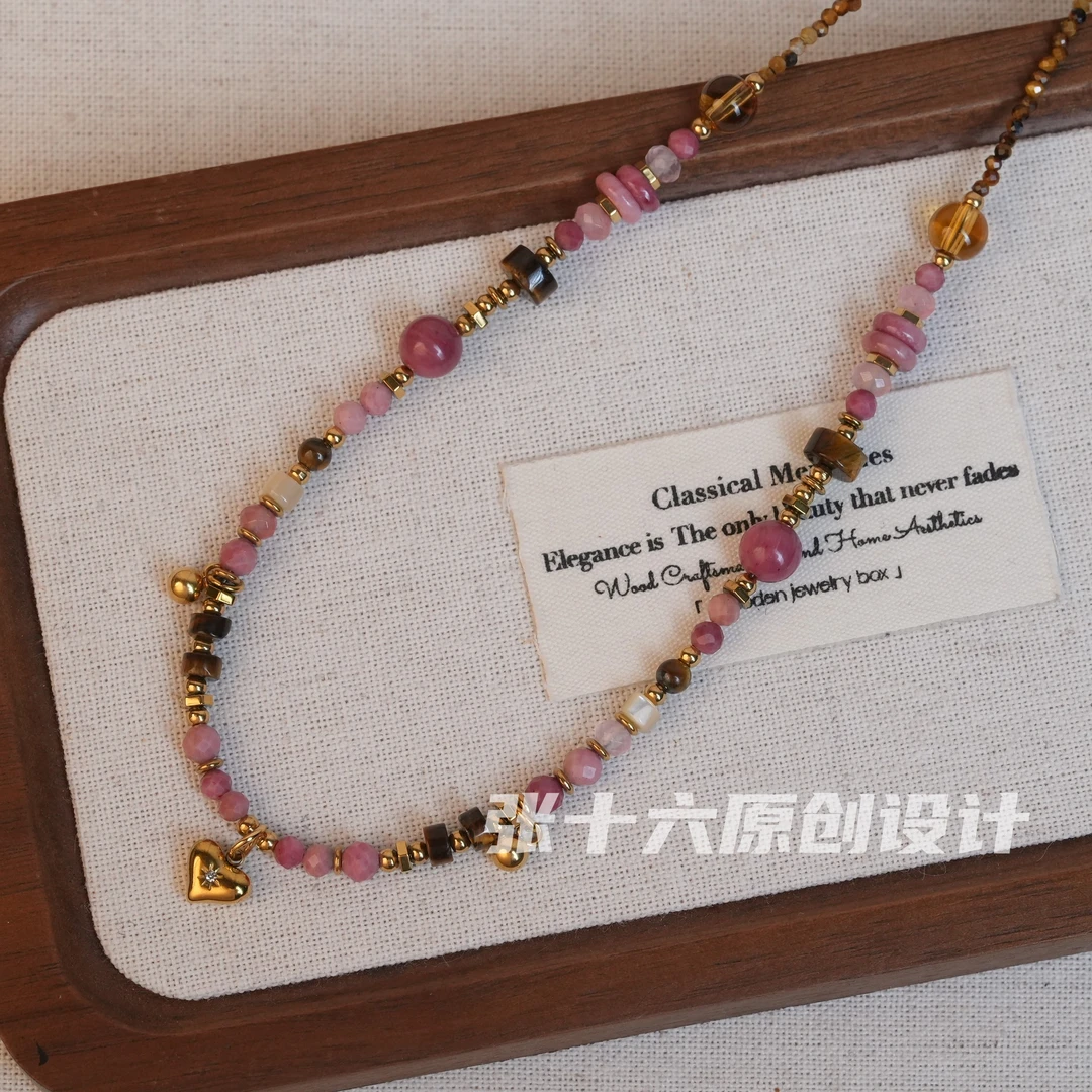 钛钢项链 [露娜]张十六原创设计手工串珠百搭复古小众法式气质