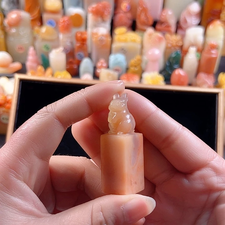 老挝石印石用****01.7厘米，兔子