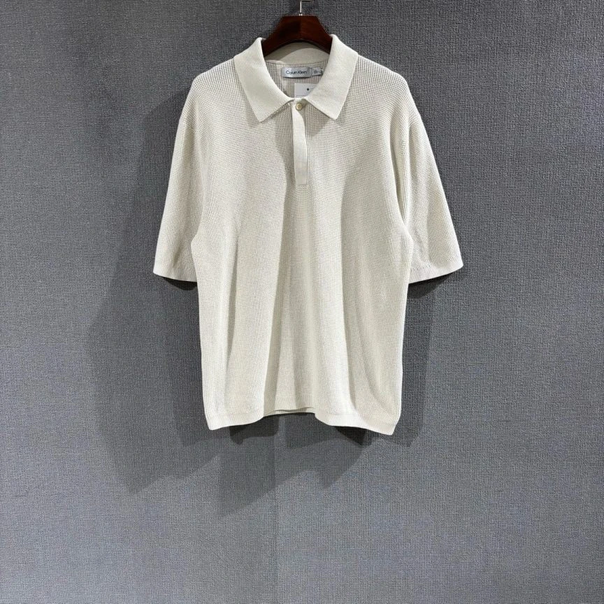 未使用 maje  Calvin Klein（pm）Polo领短袖针织衫 m码/0044