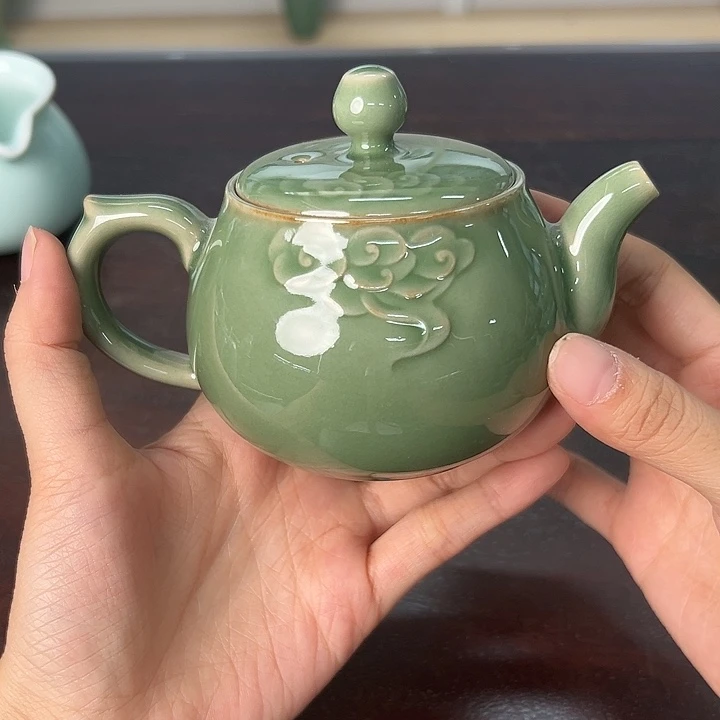 龙泉云间青瓷小米茶器