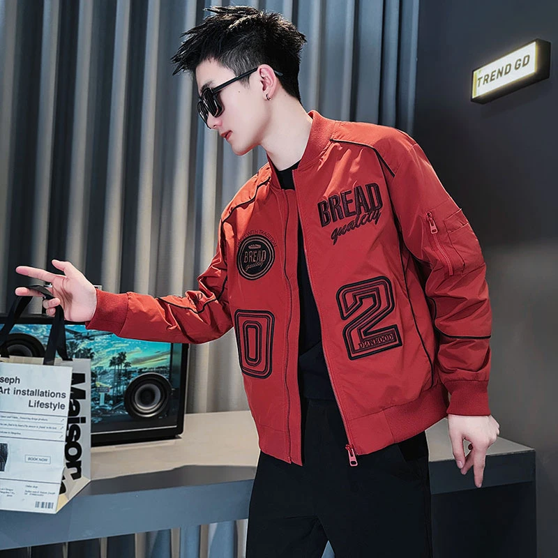 棒球领飞行服男士夹克春秋季2025新款高级感痞帅潮牌男装上衣外套