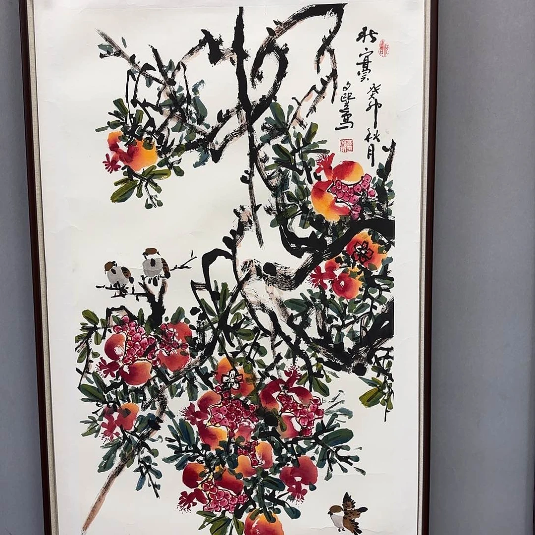 国画艺术家真人手绘