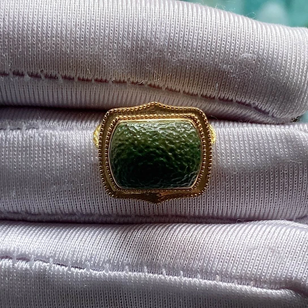 绿松石18K金镶嵌珠宝奇石