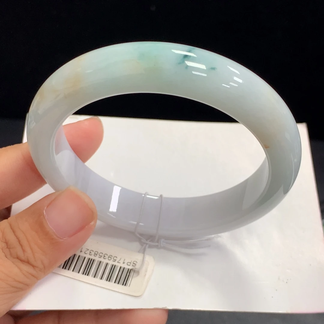 翡翠未镶嵌手镯68号54.5-12.2-8.1