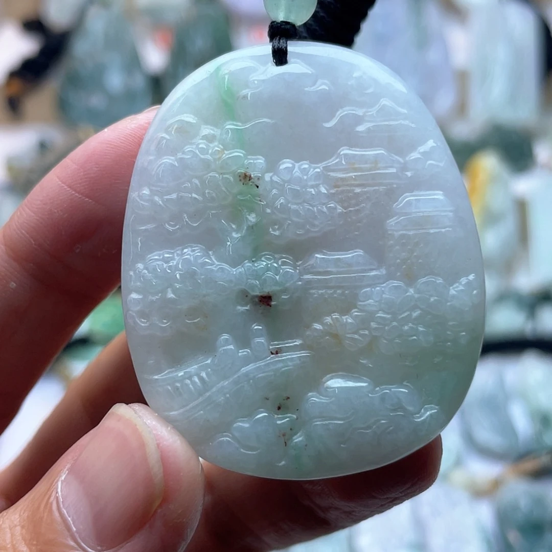 【闪购商品】颈饰未镶嵌翡翠山水