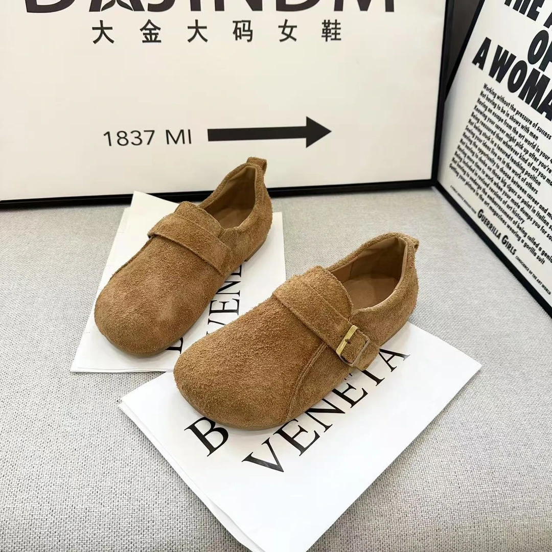 DAJINDM大码定制女鞋40-43春季新款舒适一脚蹬勃肯鞋