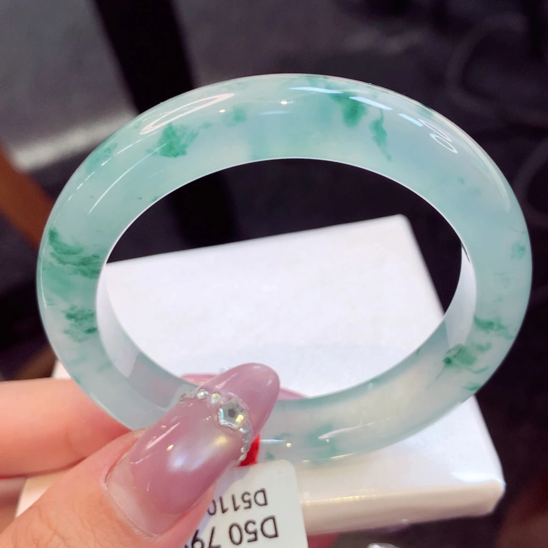 未镶嵌手镯翡翠正圈7号66