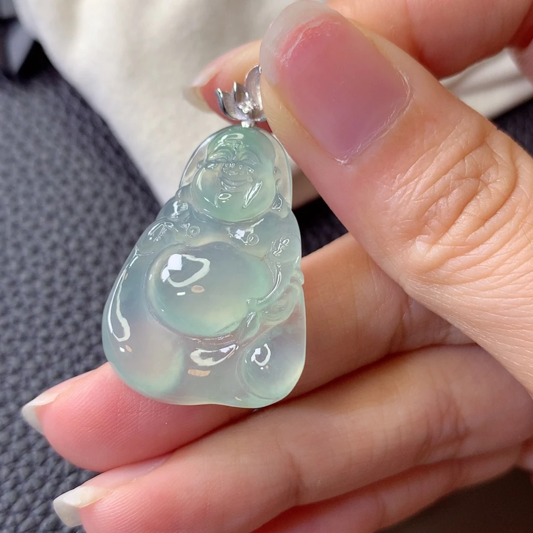 【闪购商品】吊坠(赠链)18K金镶嵌翡翠