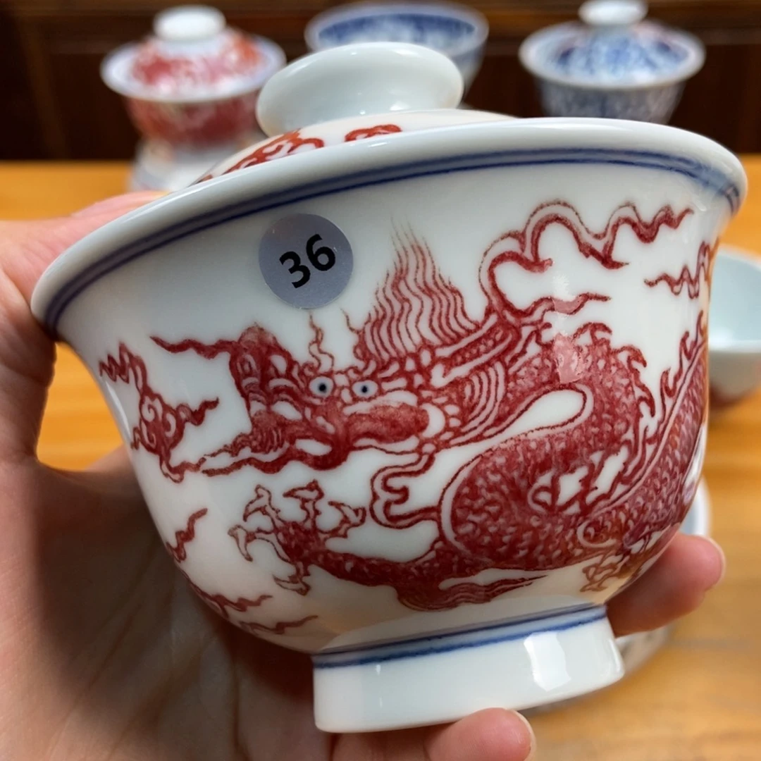手绘现代茶具非古董