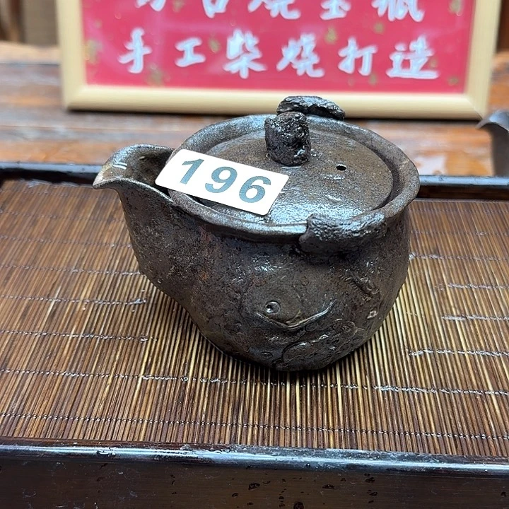 纯手工制作粗陶茶具