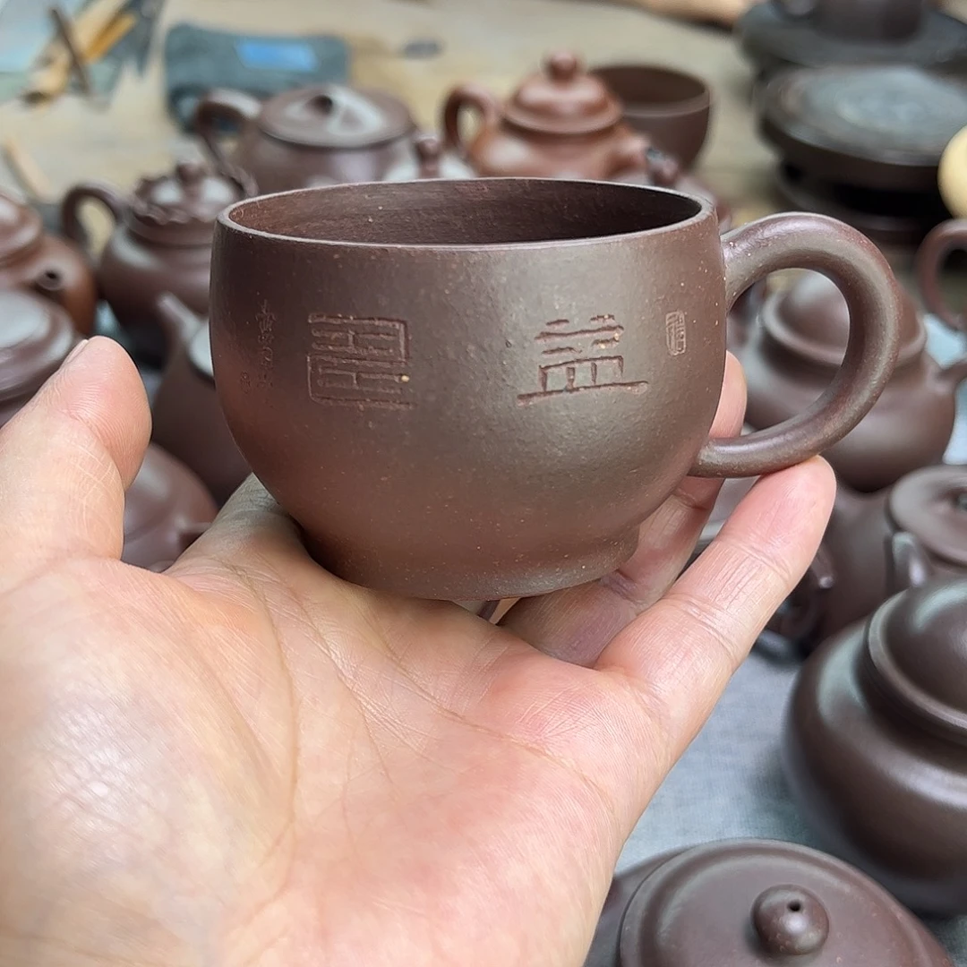 忠***哥紫砂茶壶黄龙山原矿天青