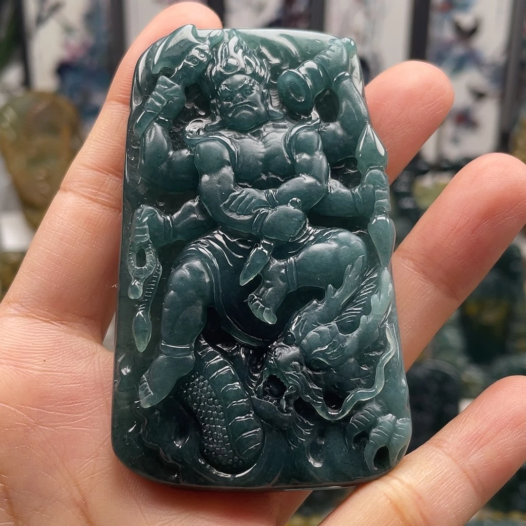翡翠未镶嵌颈饰天然翡翠a货不动