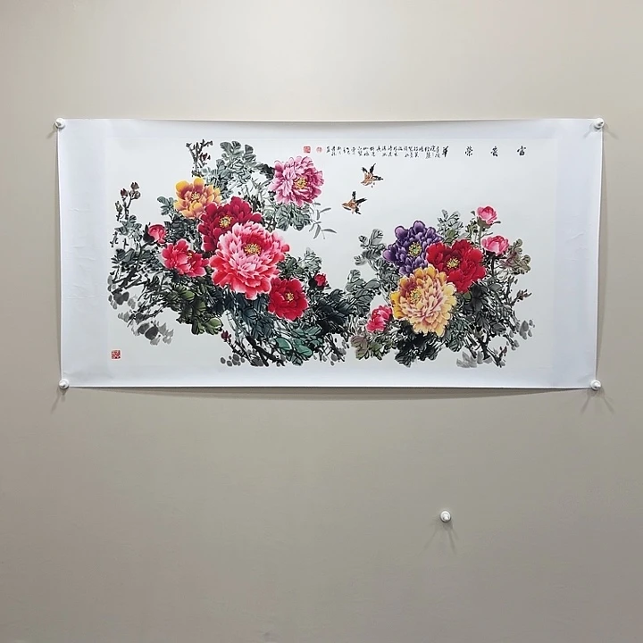 国画精品纯手绘8平尺