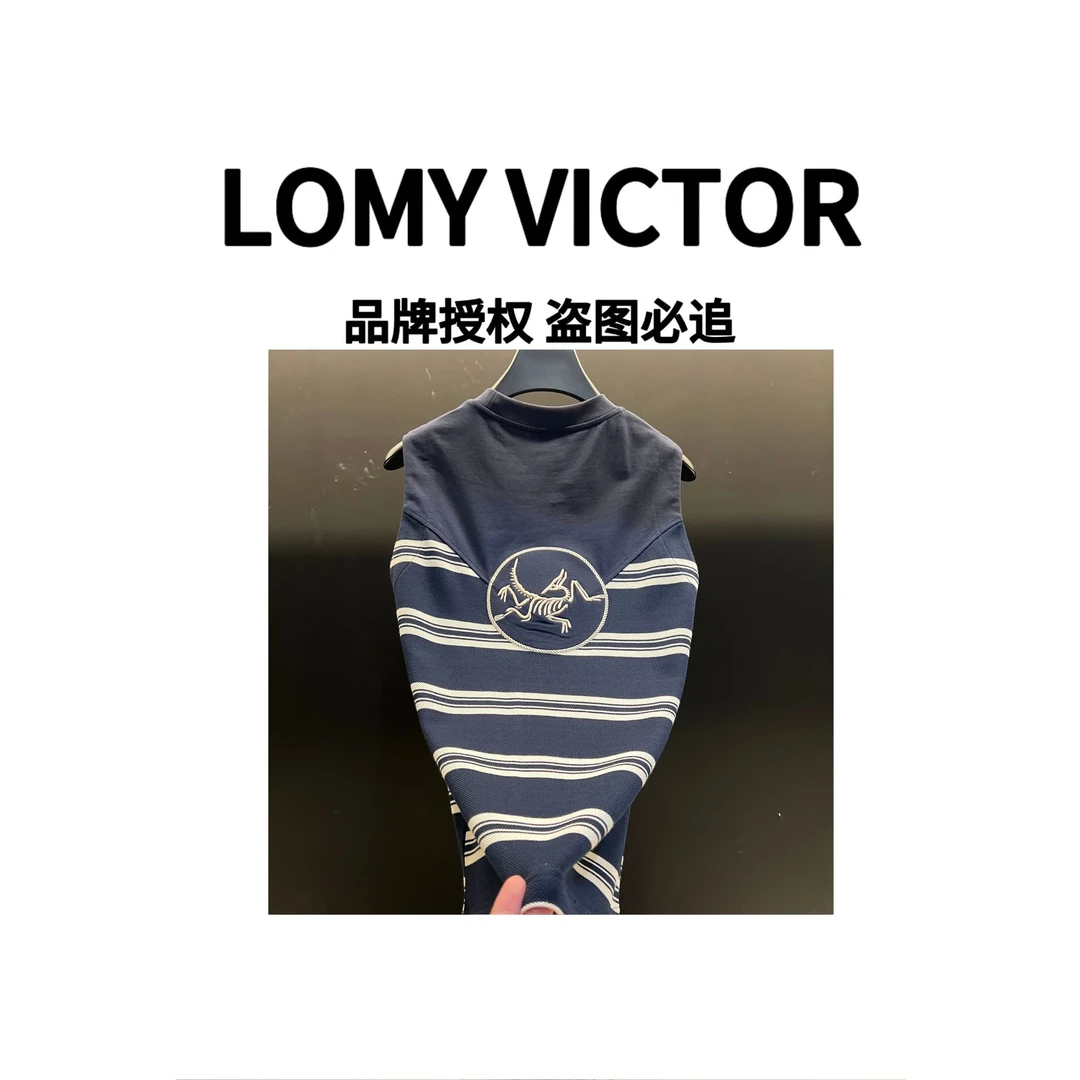 LOMY VICTOR2025新款欧洲顶奢时尚条纹男女同款无袖上衣NZN2479