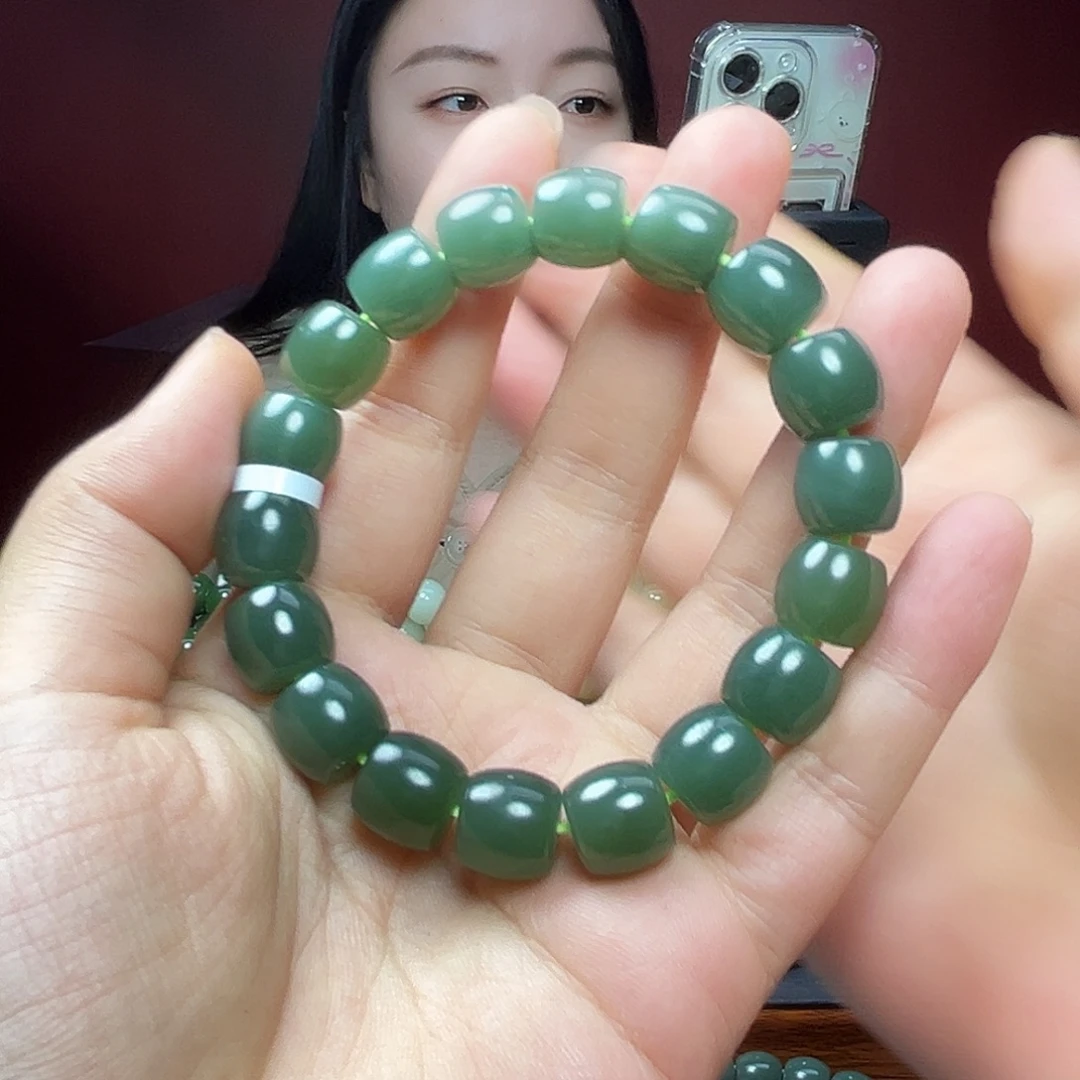 和田玉未镶嵌手链