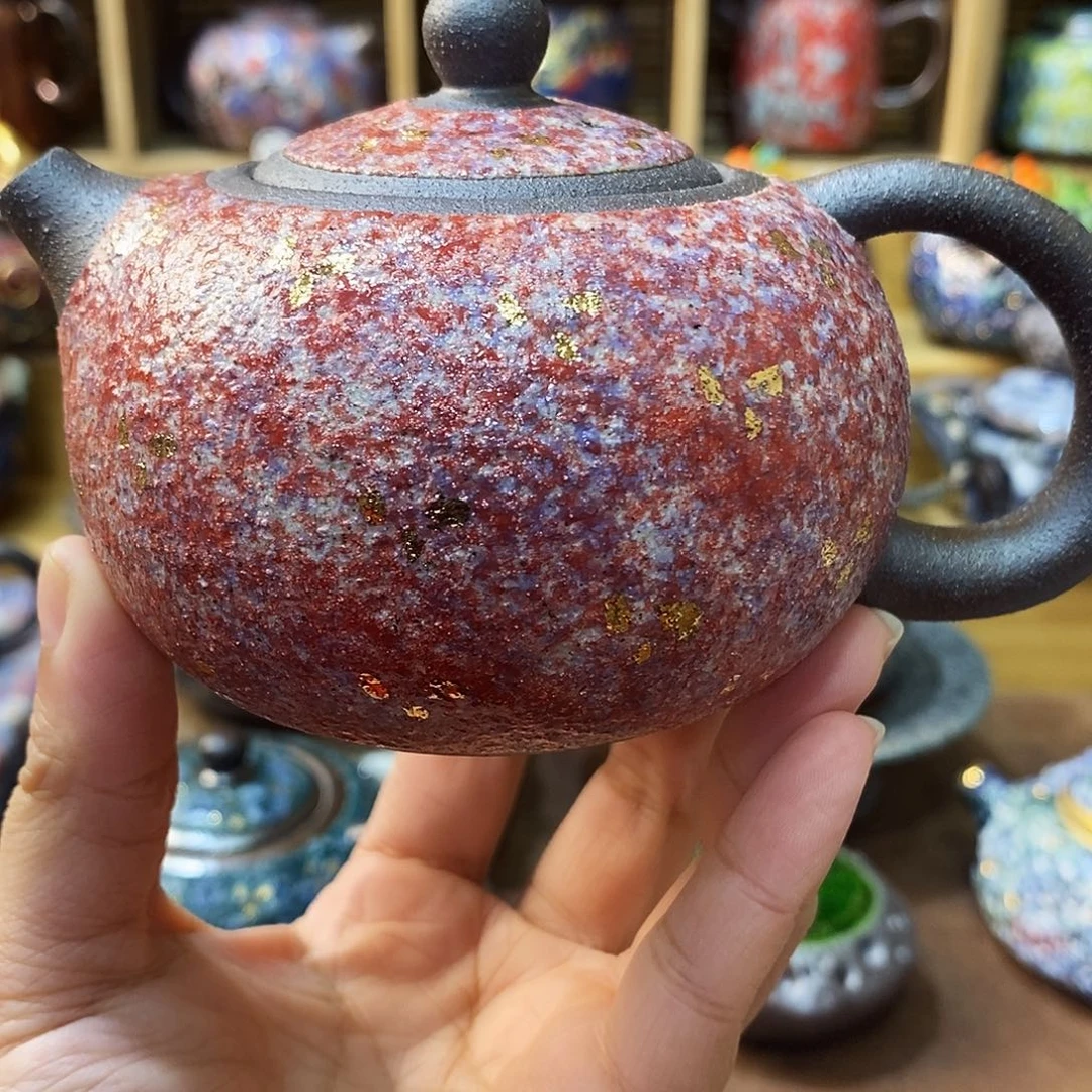 粗陶柴烧志野茶器