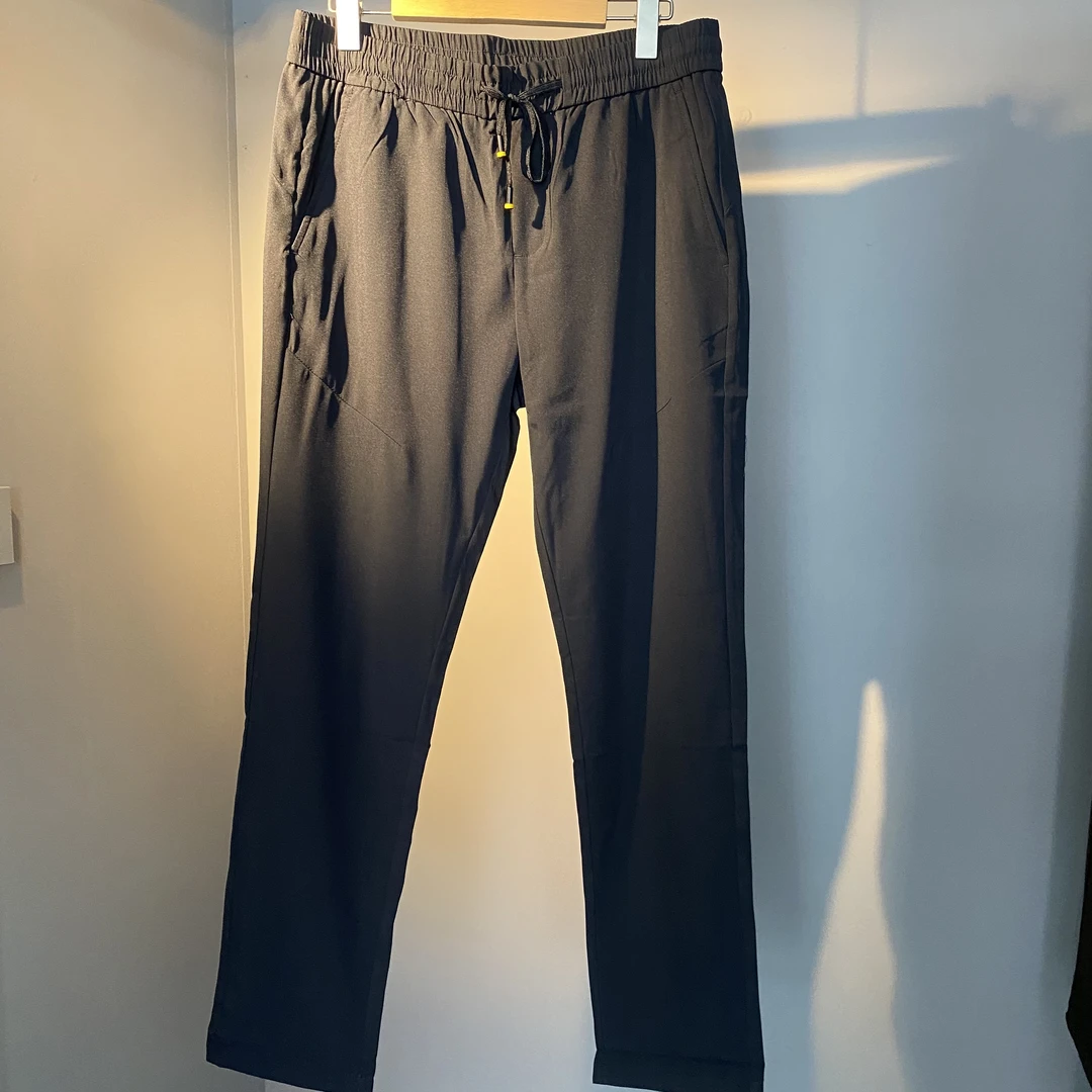 男裤休闲小脚高品质微弹力松紧腰显瘦春夏薄款