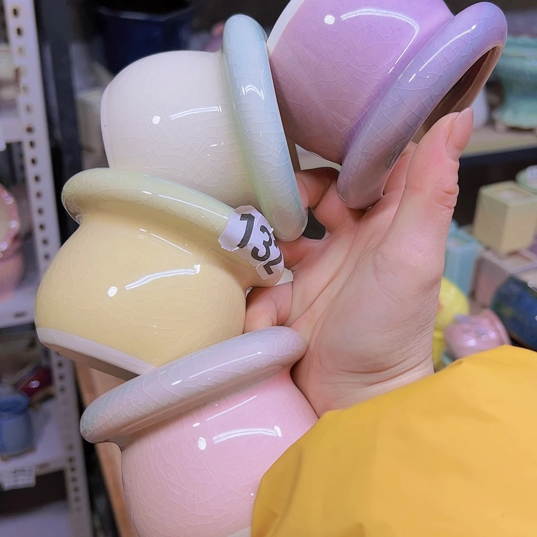 红陶陶瓷花盆当场满12包邮