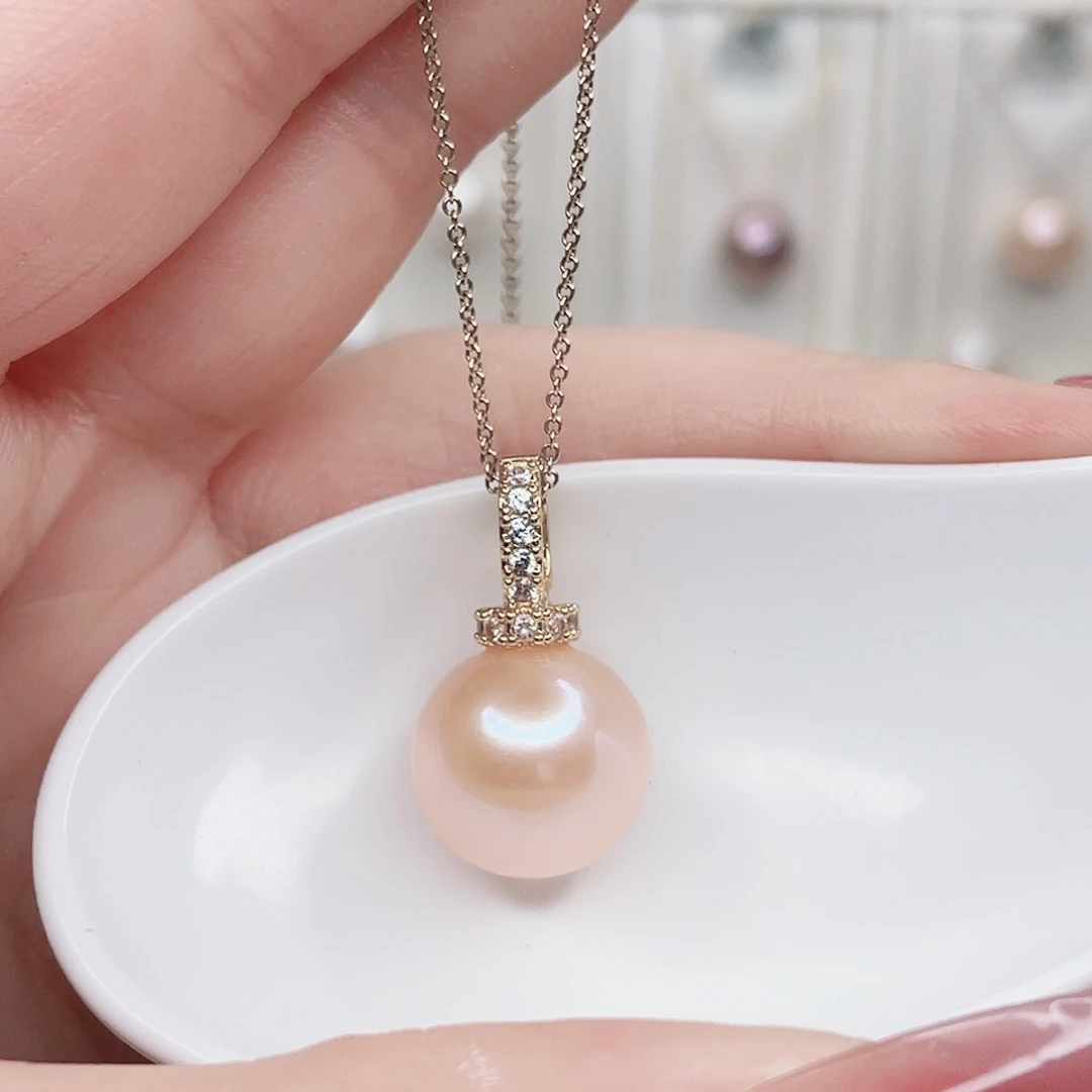 淡水珍珠吊坠(赠链)合金