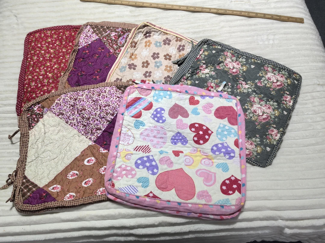 小华约40*40多色花花半成品椅垫不挑色发8个