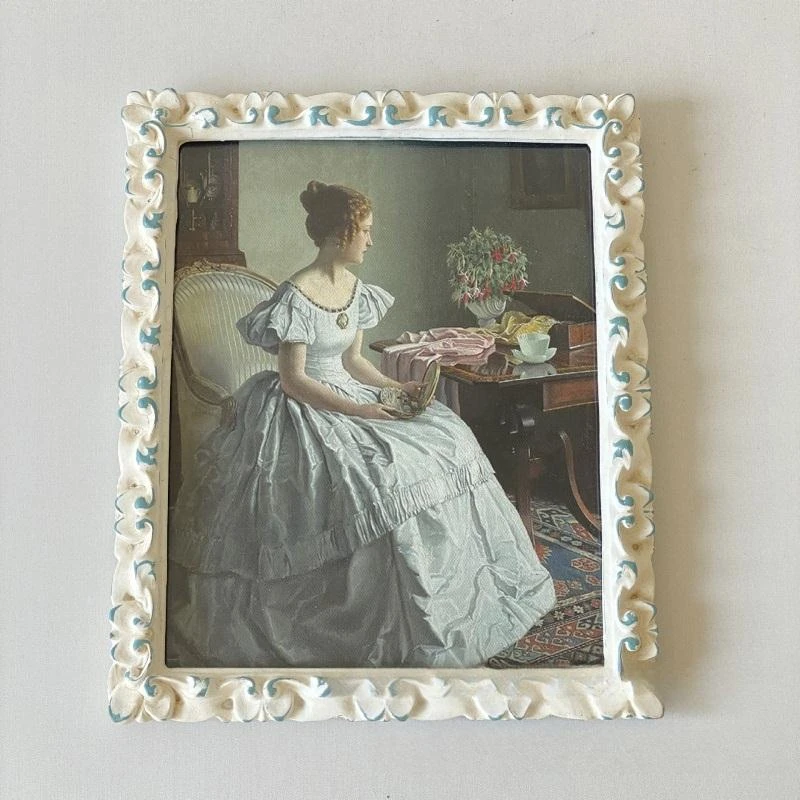 欧式古典10寸树脂相框复古油画框背景墙组合画法式婚纱装饰相片框