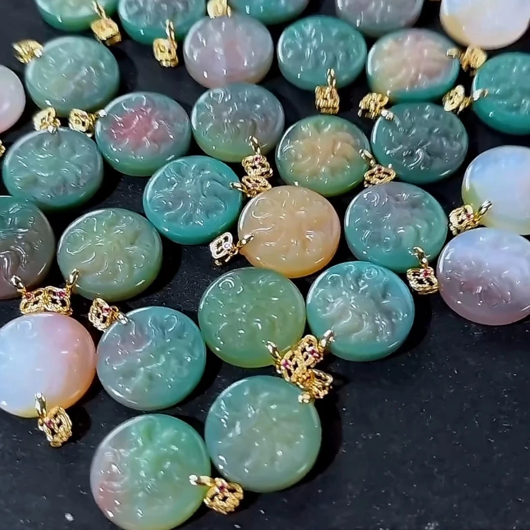 盐源凤九镶嵌吊坠-多样性发其一