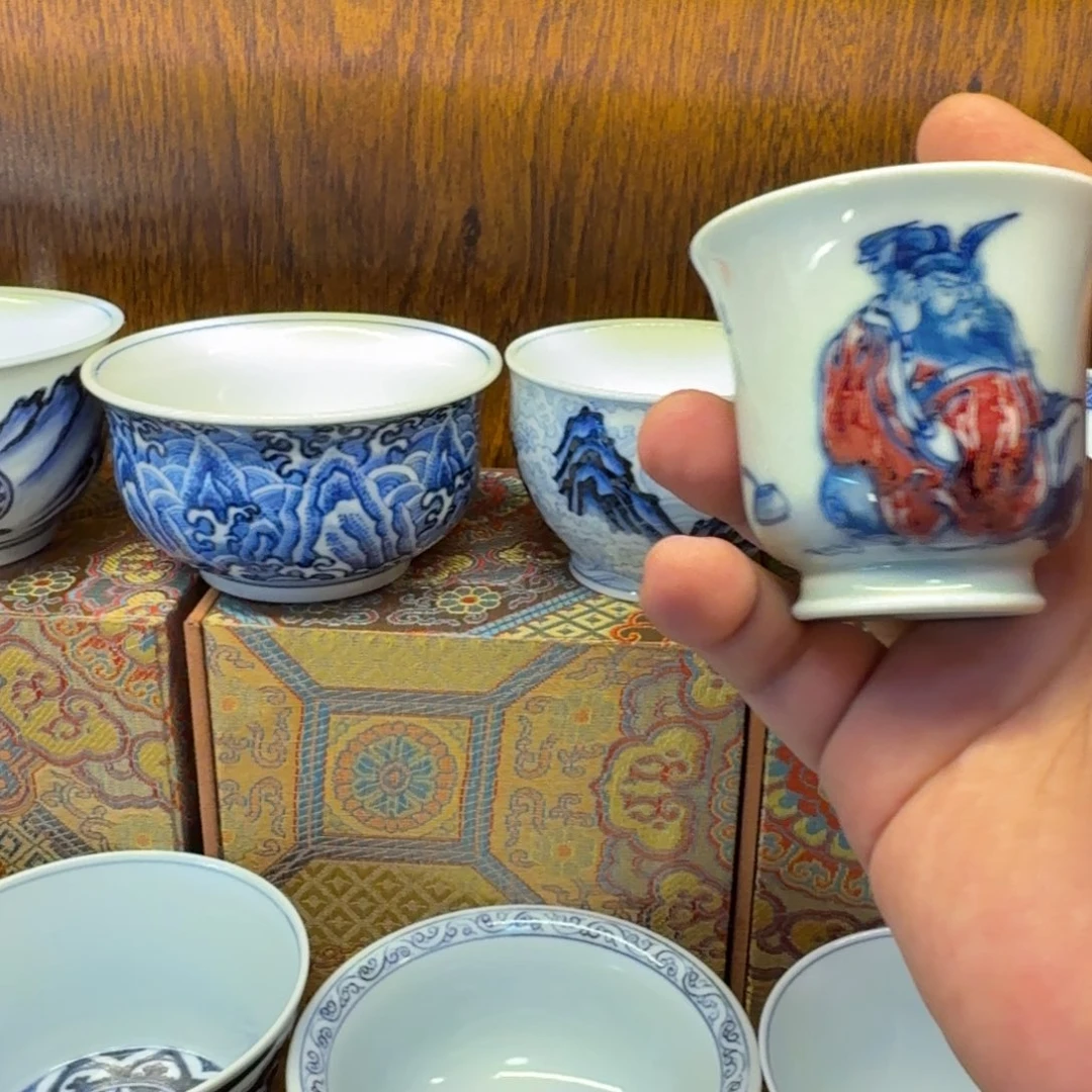 赣***店杯子景德镇全手工手绘陶瓷