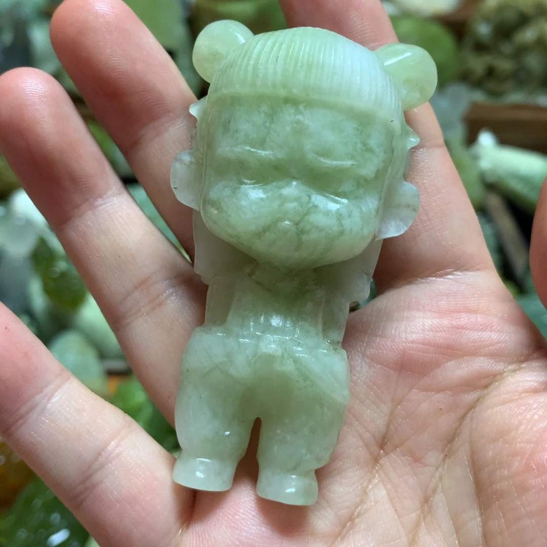 岫玉未镶嵌手把手把