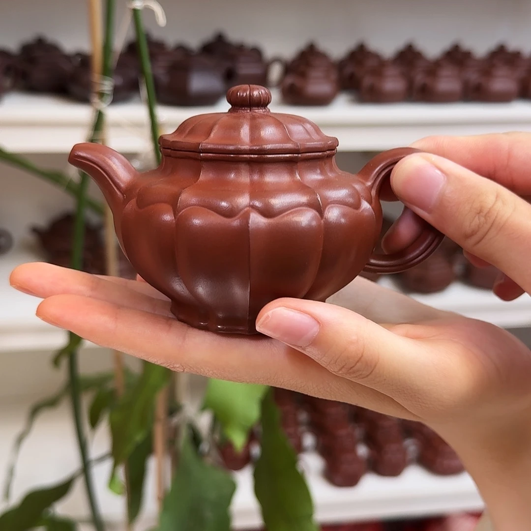 茶壶紫砂紫砂壶筋纹掇只160cc