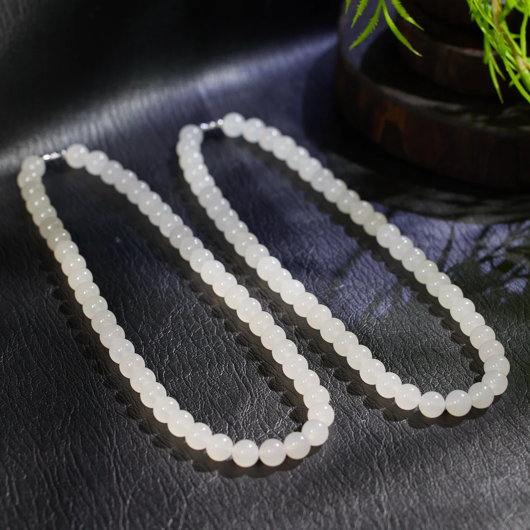 【歪歪】蜂蜜水*白玉圆珠项链（卡9-10）（多样性发一）XB-H3492