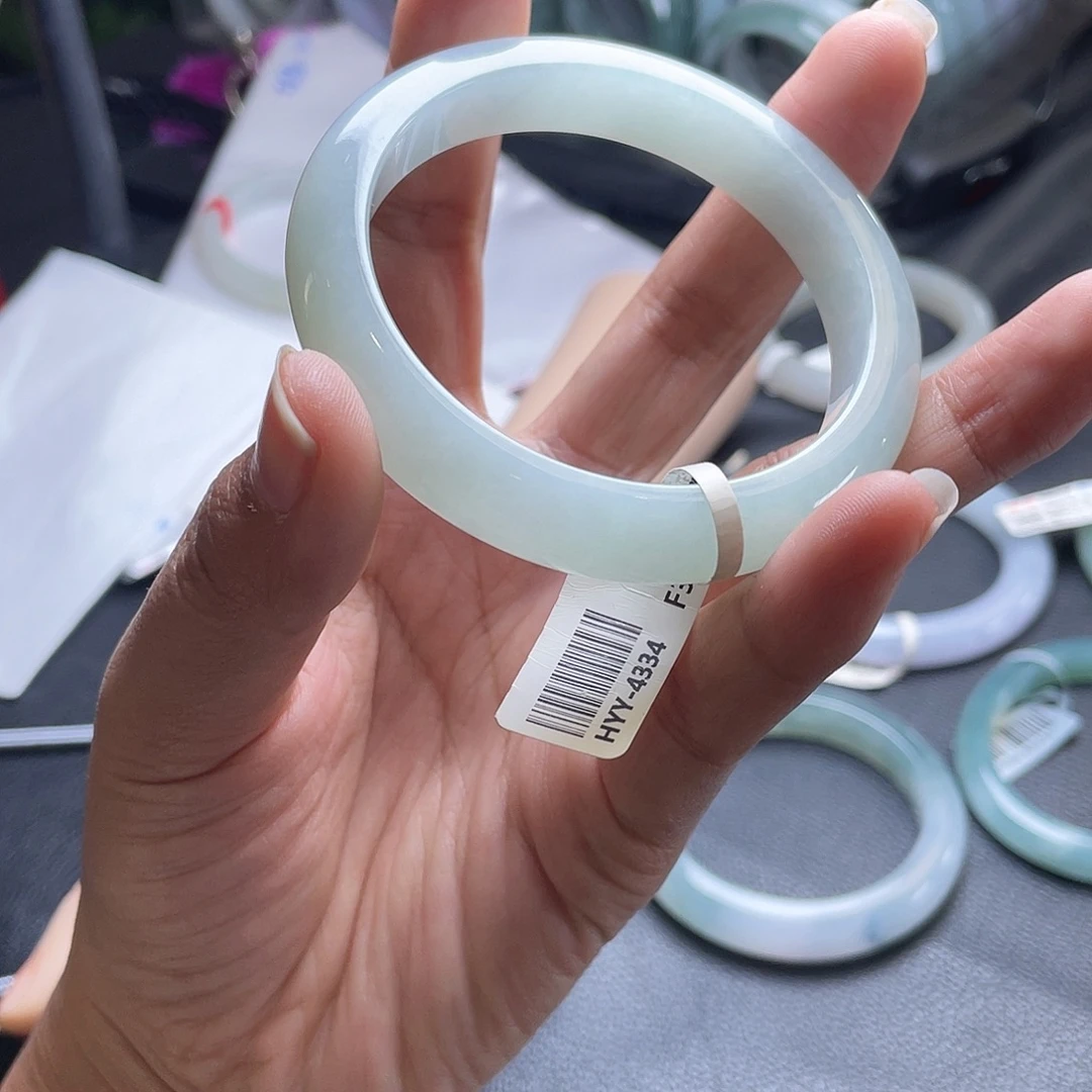 翡翠未镶嵌手镯57正圈14