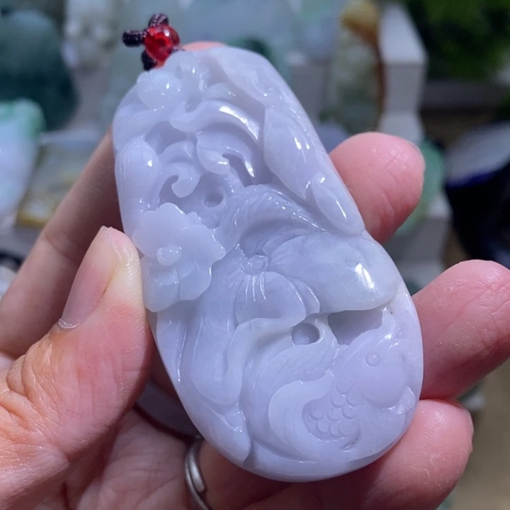 【闪购商品】颈饰未镶嵌翡翠鱼