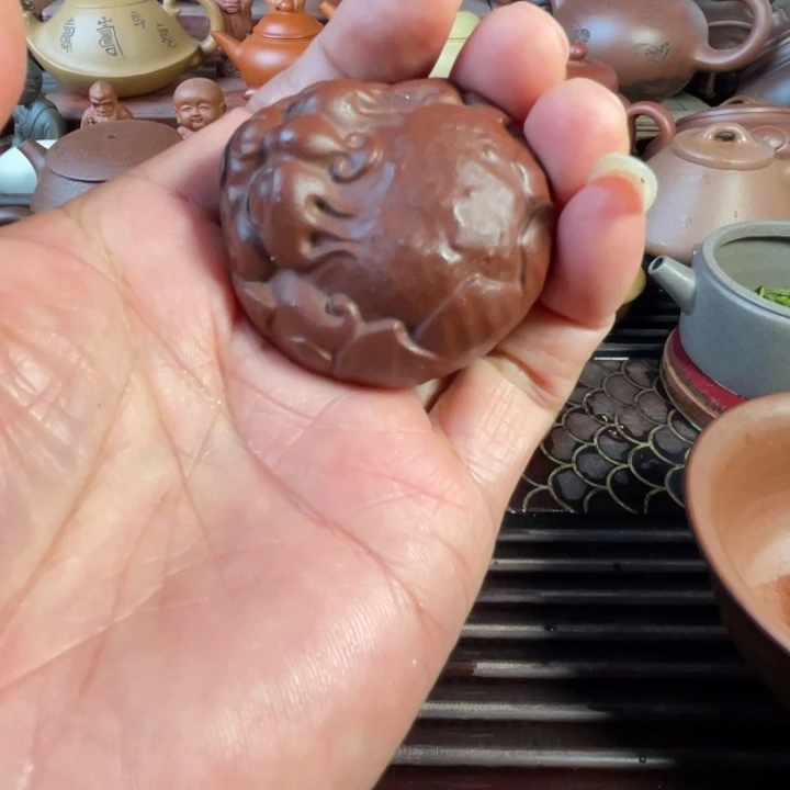 弹***花紫砂茶宠紫砂茶宠