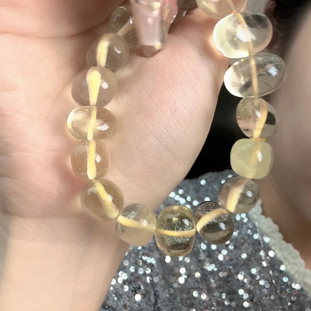 银S925镶嵌颈饰黄晶