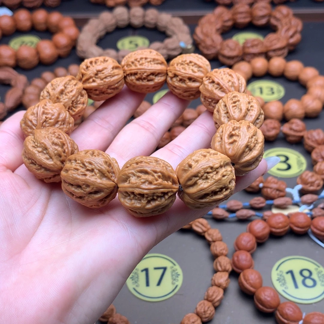 一***小手串文玩核桃粗筋八棱