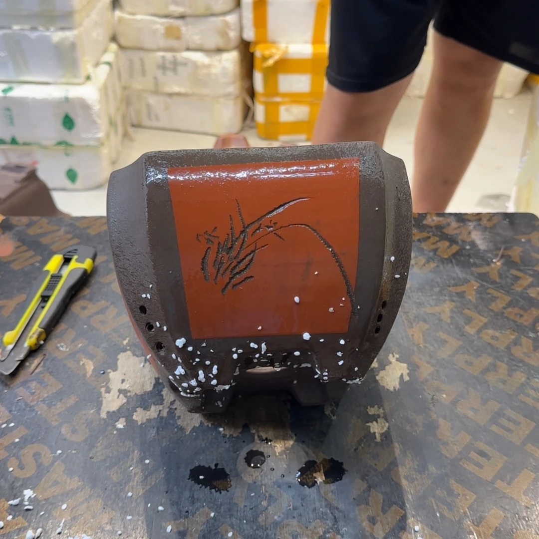 紫砂花盆瑕疵和瑕疵