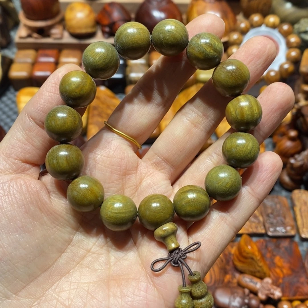 木绿檀木1.5圆珠一条