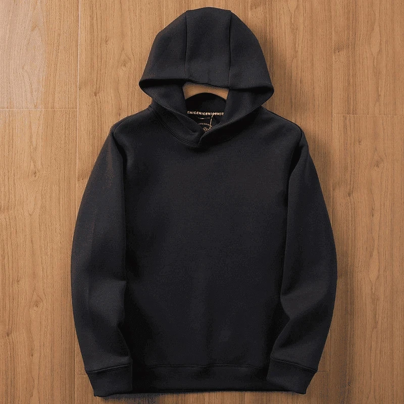 仓石一树轻奢宽松百搭长袖运动上衣男士春秋季连帽休闲套头卫衣潮