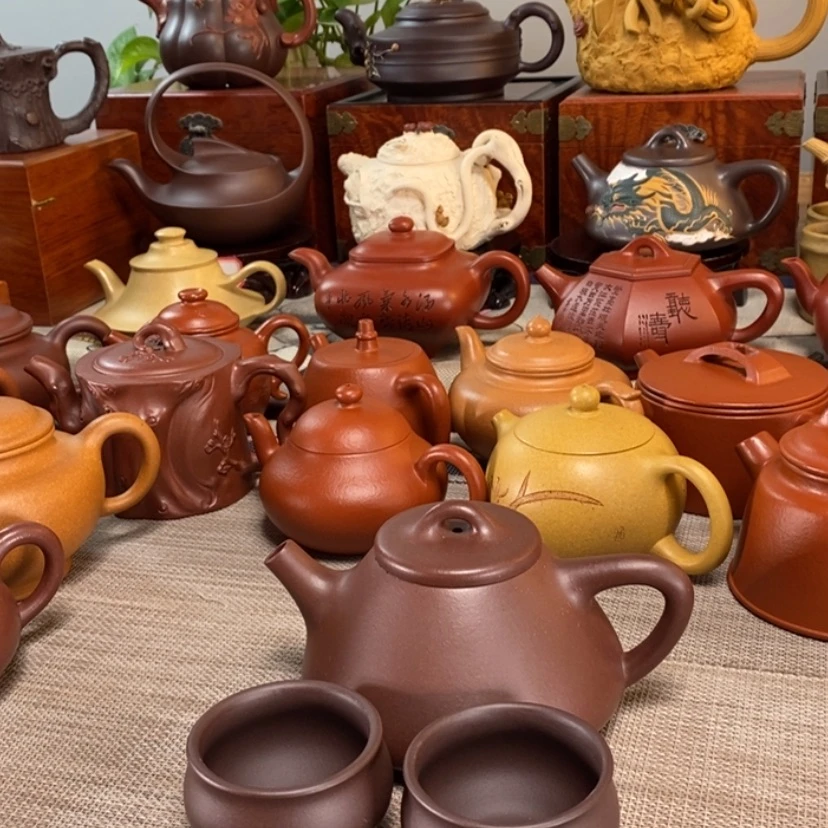 【闪购商品】茶壶紫砂老*子冶石瓢350毫升