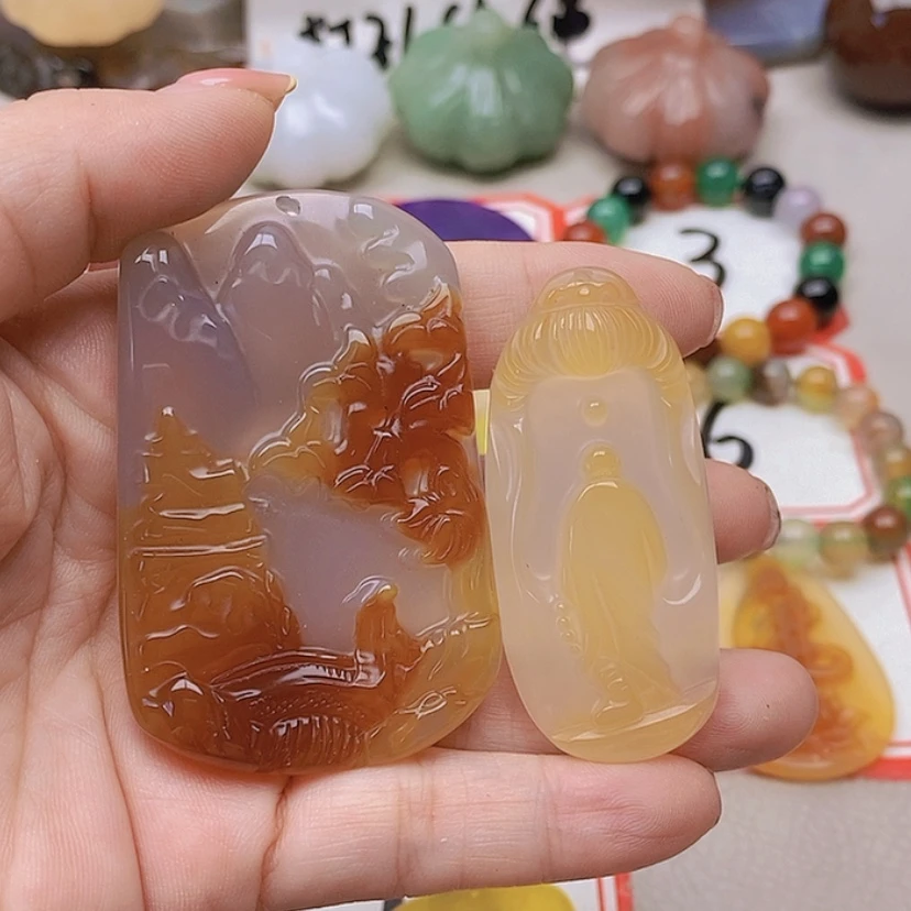 【闪购商品】玛瑙/玉髓未镶嵌珠宝半成品牡*