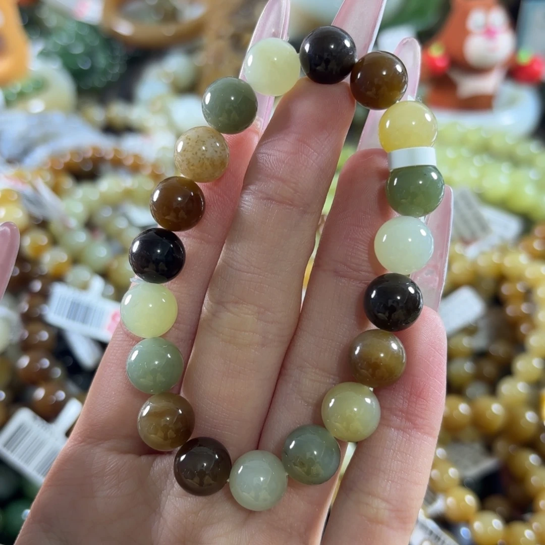 和田玉未镶嵌手链427